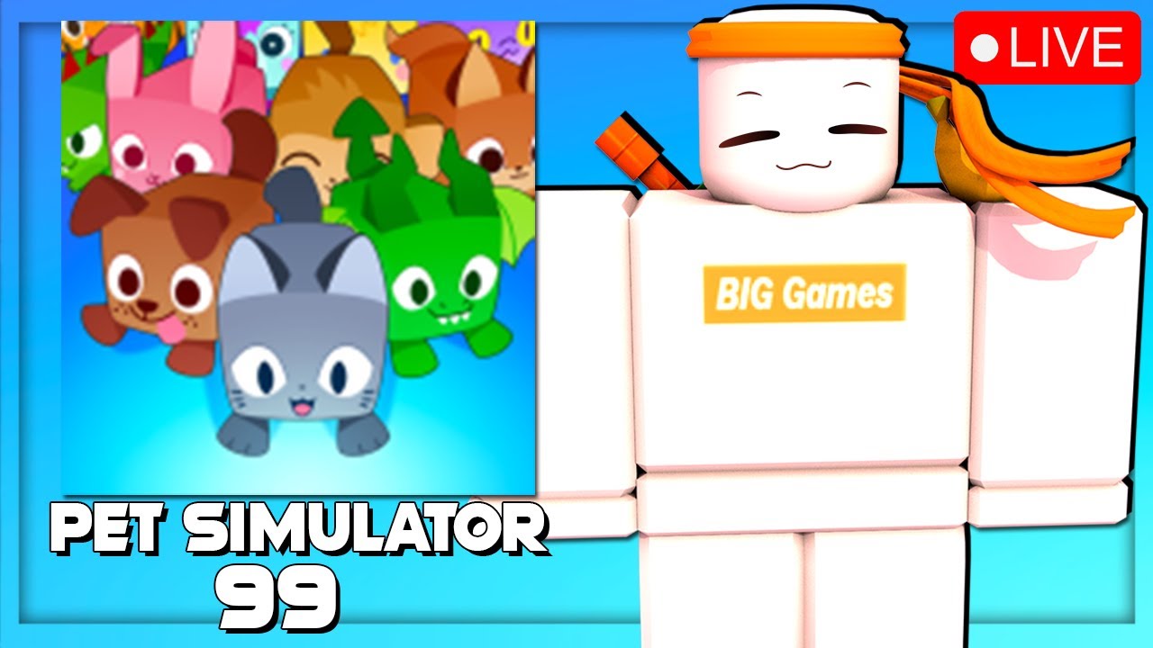 🔴 PET SIMULATOR 99 UPDATE! ROBLOX CAIU 