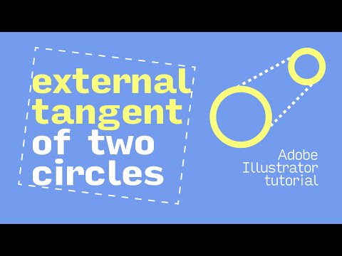 External Tangent Line of Two Circles | Draw with Ai