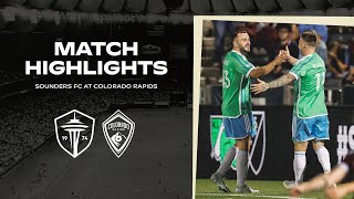HIGHLIGHTS: Colorado Rapids vs. Seattle Sounders FC | October 5, 2024