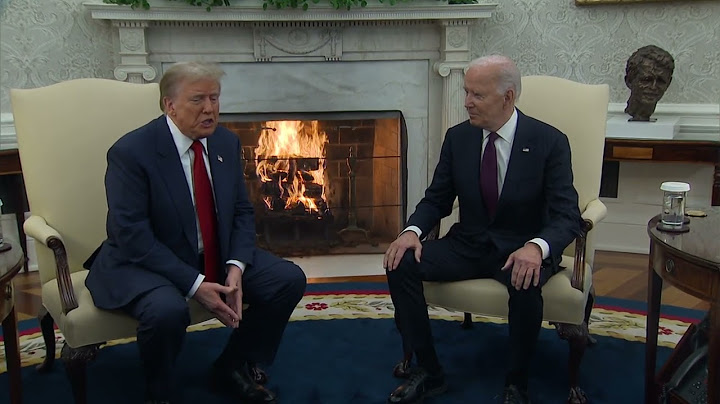 Joe Biden welcomes Donald Trump back to the White House