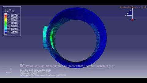 FINITE ELEMENT ANALYSIS. ABAQUS. 48" PIPELINE TEE.