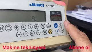 Juki Cp 180 Ayak Otomatik Kaldırma Devreye Al Veya Resetlemedikiş Makina Tamiri Teknik Bilgiler