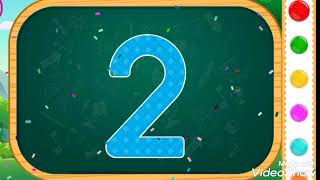 Tracing number 2/number counting 2/how to write number/kids learning/English number counting