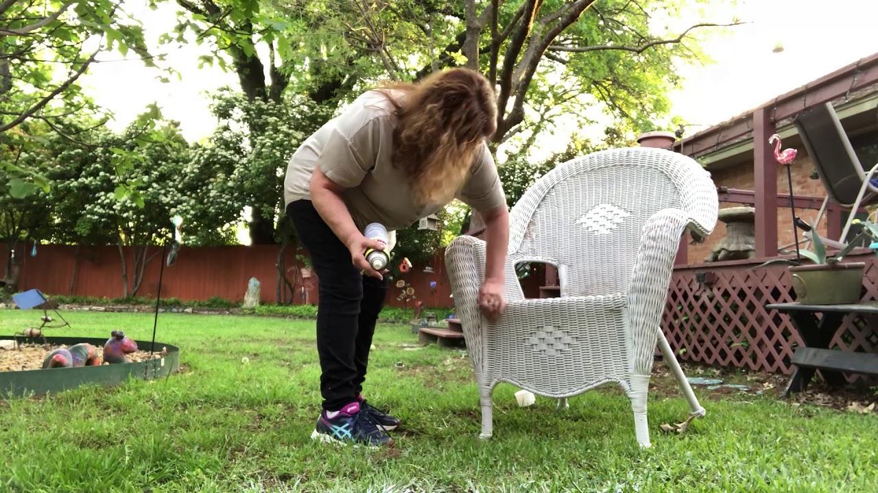 Painting my patio furniture YouTube
