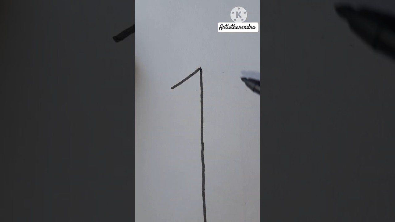 How to learn draw for kids with number 