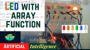 How to Program LED with Array Function? | Arduino UNO Coding Part #4