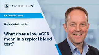 What does a low eGFR mean in a typical blood test?  Online interview