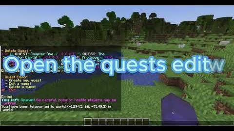 how to create a quest - Quests - Minecraft 1.20.1