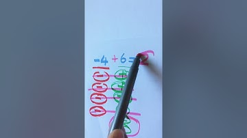 Visually adding integers 😎 #shorts