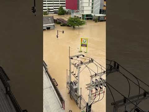 View Of Hat Yai Downtown Under Severe Flooding 25 November 2025
