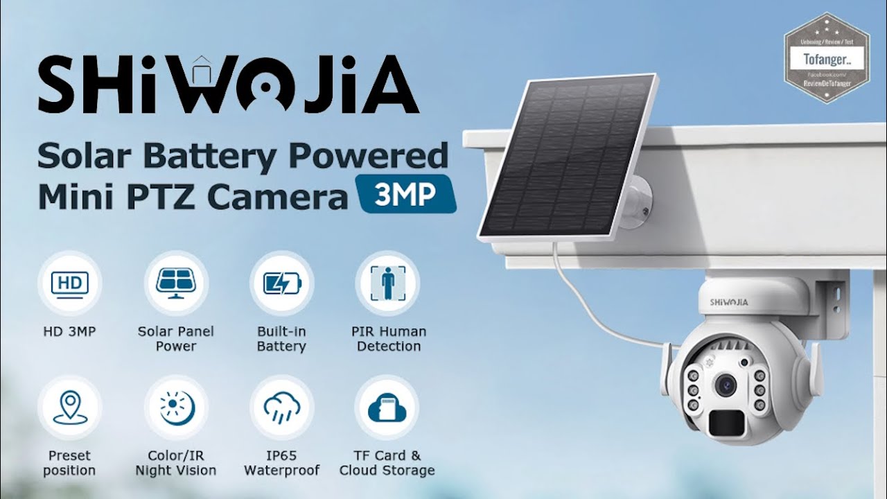 Caméra De Surveillance Solaire 4G Extérieure 6MP - Triple Lentille, Zoom 15x, Détection De Personne, PTZ 360°, IP66