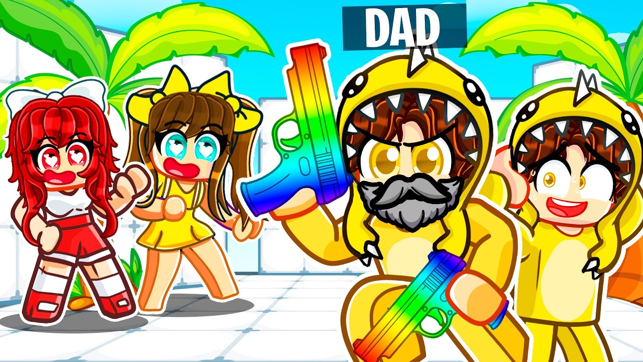 My DAD Meets MY CRAZY FAN GIRLS In Roblox Roblox Rivals