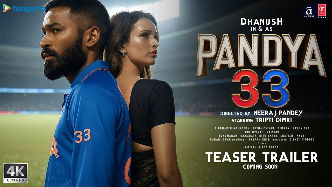 PANDYA 33 – Official Trailer | Dhanush as Hardik Pandya | Tripti Dimri | Neeraj Pandey | In 2025