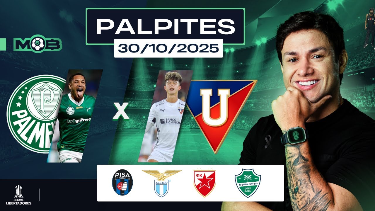 PALPITES DE FUTEBOL PARA O DIA 30 10 2025 + BILHETE PRONTO (QUINTOU NO MUNDO BET)