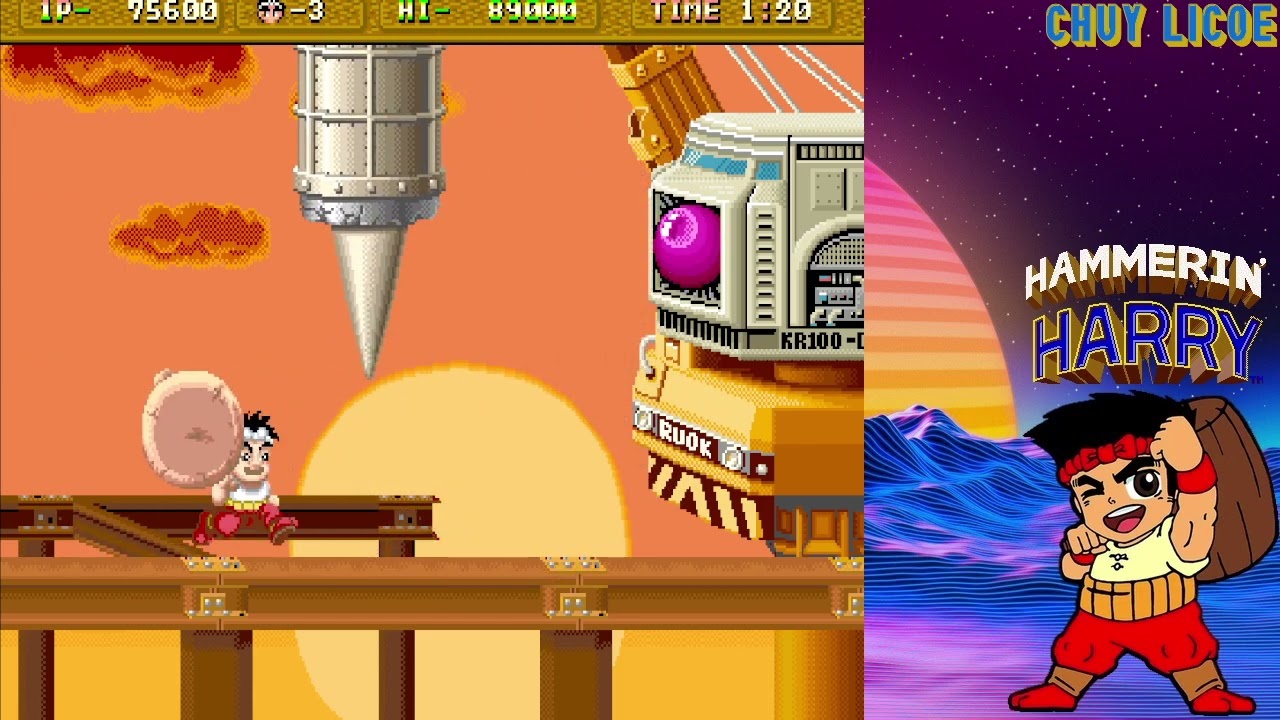 Hammerin' Harry (Arcade) -No death