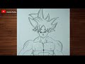 How to draw Goku full body | Goku Ultra Instinct step by step | easy tutorial