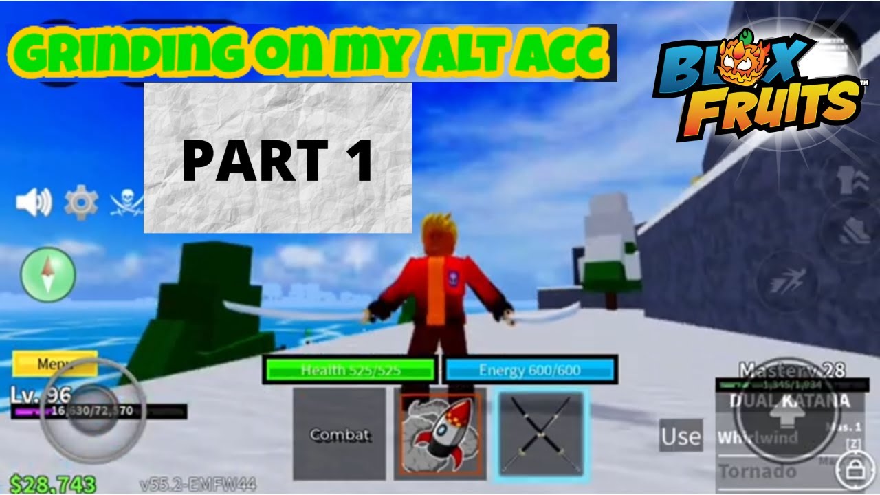 grinding my alt account to 2nd sea part 1 - YouTube