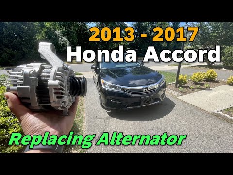 DIY 2013 2014 2015 2016 2017 Honda Accord Replace & Install Alternator