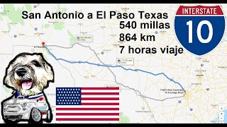 Driving interstate 10 from san antonio tx to el paso 2019