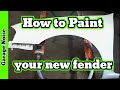 How to paint a new fender