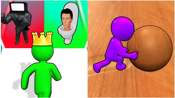 Giant Rush 3D VS Bridge Race 3D Gameplay || New Game || Max Level Gameplay || Mobile Game