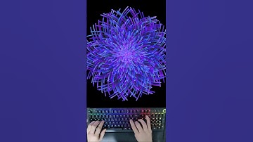 ASMR Coding - Satisfying animated flower with JavaScript