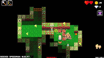 Crypt of the NecroDancer - Seeded Hardcore Mode with Bard 47.72 Seconds【TAS】