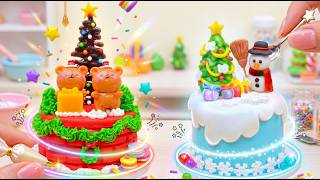 🎄Mini Snowman Cake &amp; Christmas Dessert Magic ⛄| SugarPop Minis