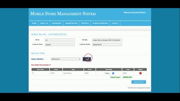 Mobile Store Management System | PHP and MySQL Project Source Code | PHP MySQL CRUD Project