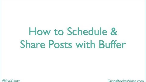 How to share posts with Buffer