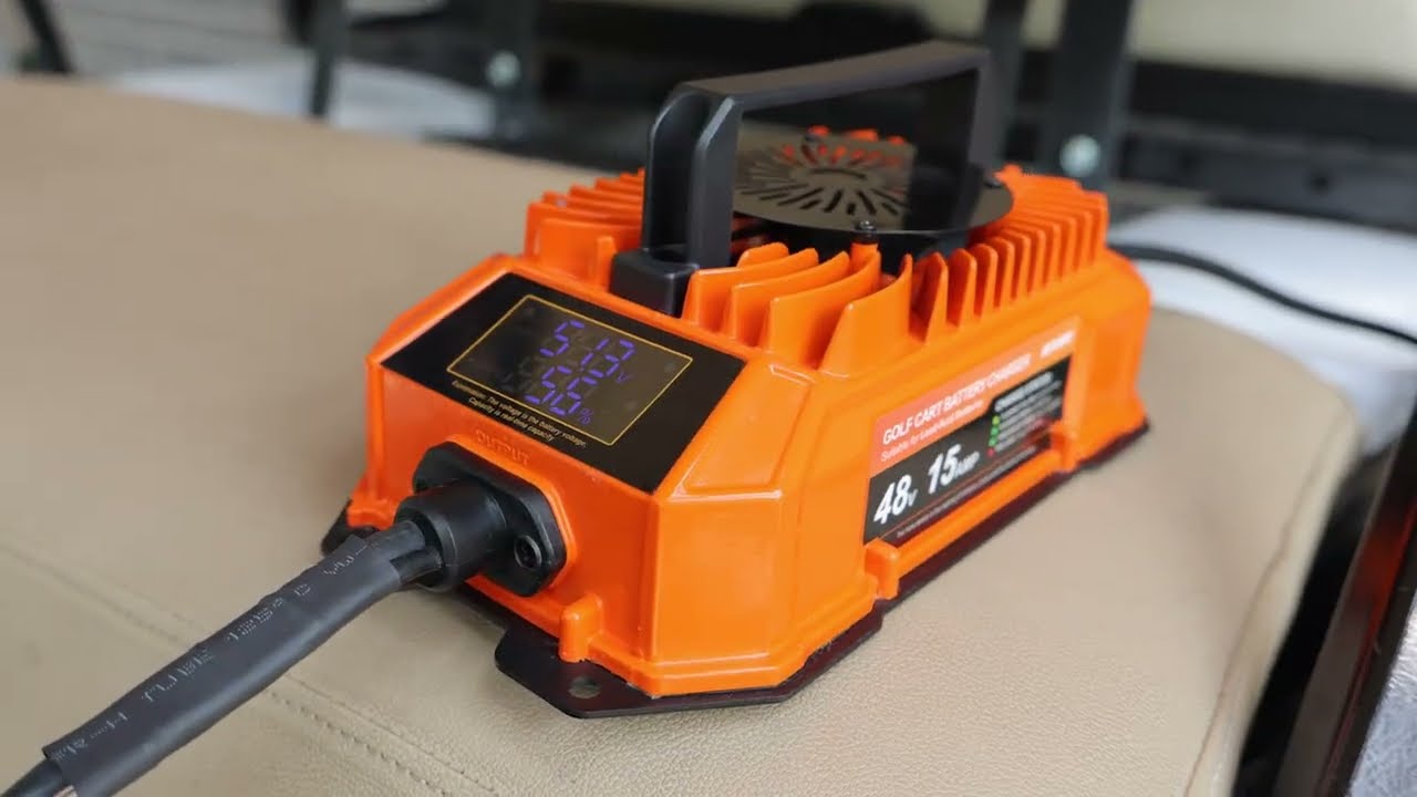 Kohree Golf Cart Battery Charger 48V 15A for EZGO TXT & RXV
