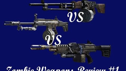 Zombies Weapon Review #1 RPD vs LSAT vs HAMR