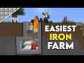 Minecraft The Easiest IRON FARM to Make | Tutorial 1.16 & 1.17+