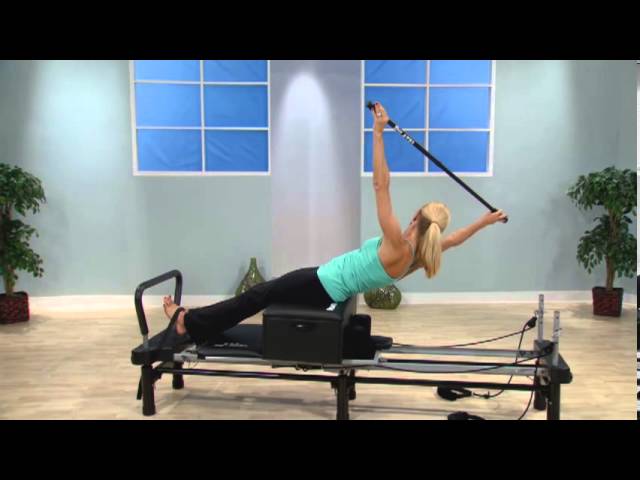 Aeropilates 4-Cord Reformer Plus w/ 4 DVDs and Rebounder on QVC