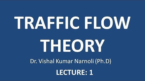 Traffic Flow Theory Introduction