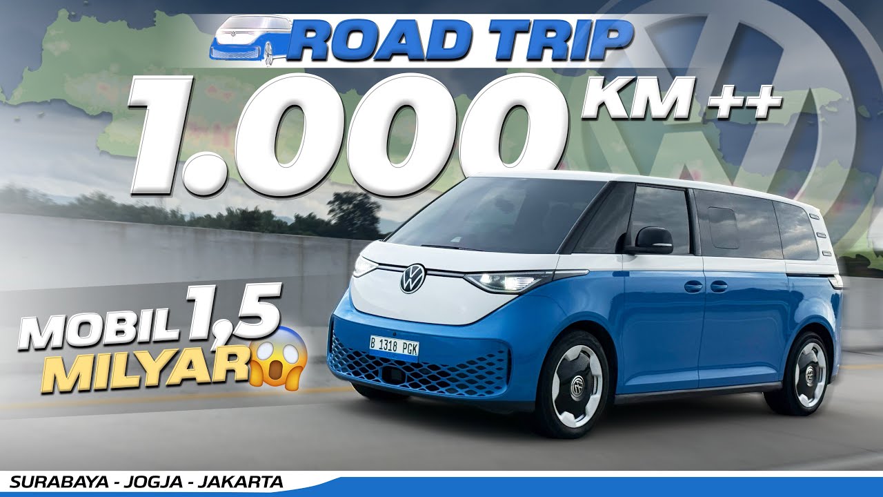 PERTAMA KALI ROAD TRIP JAUH PAKAI MOBIL LISTRIK, AMAN GAK YA⁉️VW ID.BUZZ 