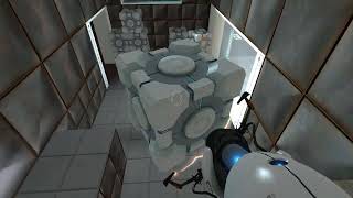 Portal Converting a Turret to a Companion Cube