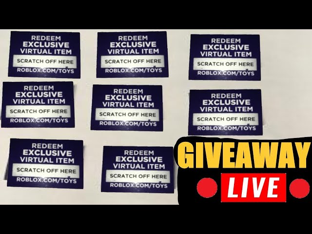 New Roblox Toy Code Giveaway/Unboxing (How To Redeem Roblox Toy Codes!) 