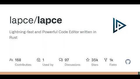 GitHub - lapce/lapce: Lightning-fast and Powerful Code Editor written in Rust