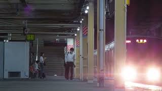 【旭型放送】JR鎌取駅 最終電車発車風景（接近放送・発車メロディー）