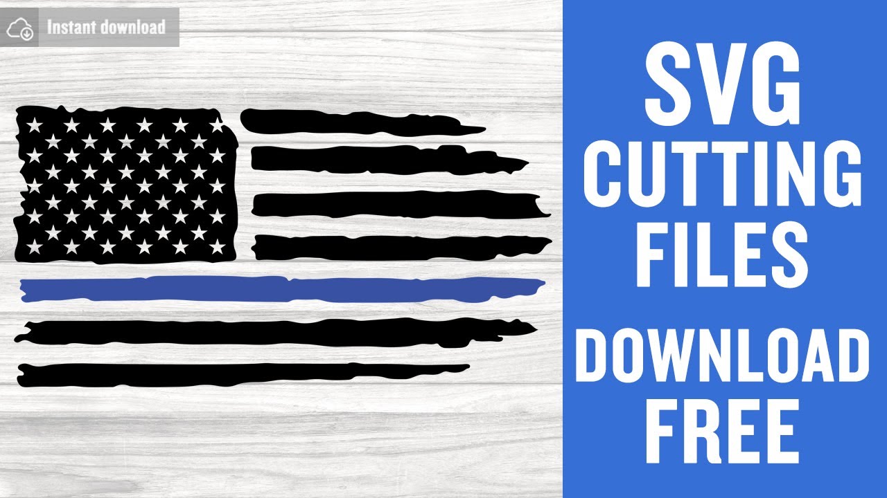 Download American Flag Blue Line Svg Free Cutting Files for Cricut ...