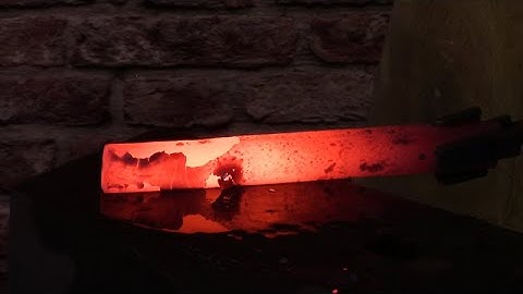 Tanto project: forging bar and sunobe