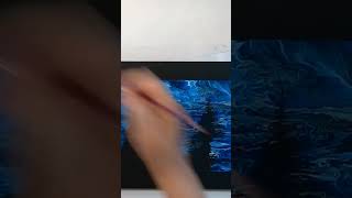 Northern lights! #art #fluidart #painting #fluidacrylicpainting #shorts #shortvideo #short