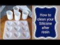 How to clean silicone