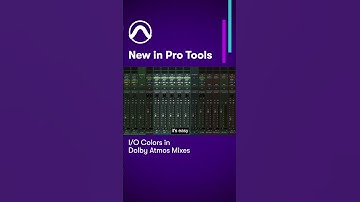 I/O Setup and Routing color coding in Pro Tools — Dolby Atmos in mixes ▶️ youtu.be/h0cnecmGAPo