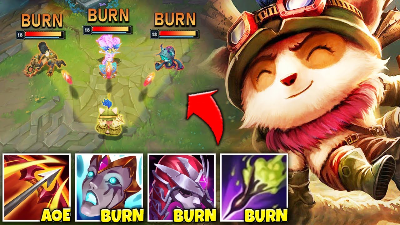 You Won't Find a Teemo More OP Than This... (Apply 9 Burns with ONE Auto) - YouTube