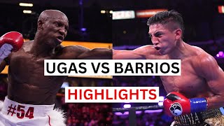 Mario Barrios vs Yordenis Ugas Highlights \& Knockouts