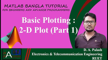 Matlab Bangla Tutorial 8 : Basic Plotting - 2 D Plot ( Part 1 )