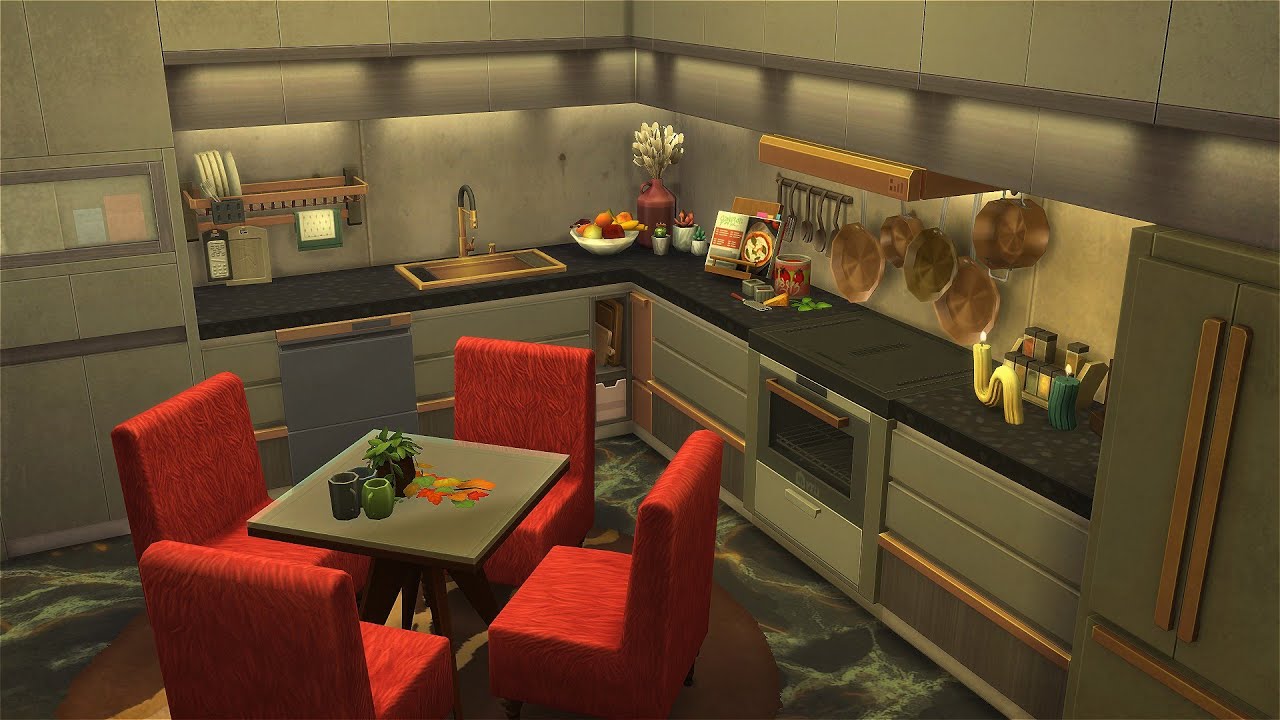 Симс 4 | Современная квартира Калпеппер Хаус 17 | Без СС | Строительство | Stop Motion Speed build