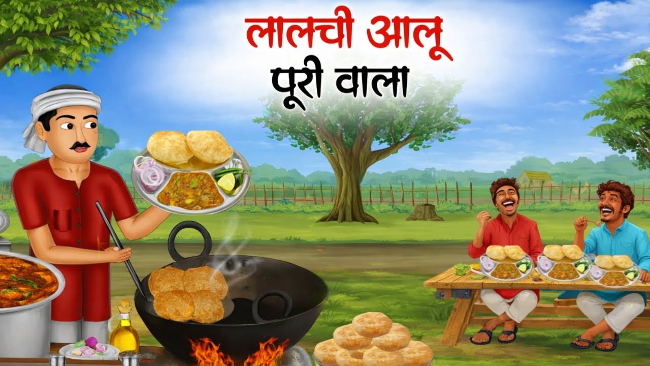 लालची आलू पुरी वाला 😡 | गरीब ग्राहक को ठगने की सजा | Street Food Hindi Kahani | Moral Story